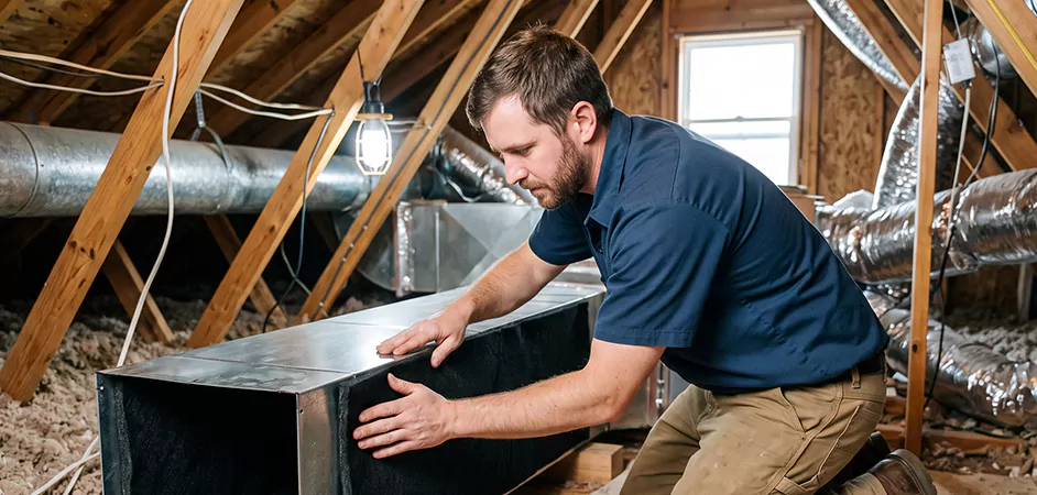 Acoustic Duct Liner Installation in Vineland