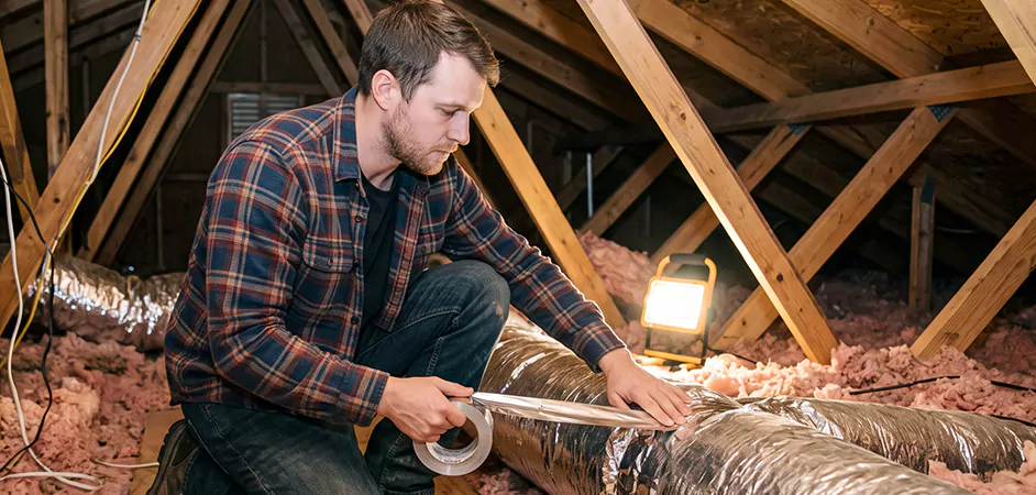 Attic Duct Sealing and Insulation in Vineland